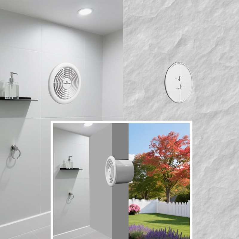 YUDEBAO 6 Inch Quiet Bathroom Exhaust Fan 110 CFM, Wall