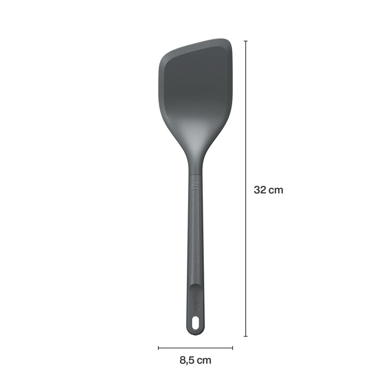 Zyliss E980233 Angled Cooking Turner, Sustainable Wheatstraw/Nylon, Spatula for Cooking,