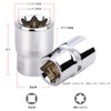 YMJOGGUE E 14pcs Star Shape Torx Socket Set Flower Socket