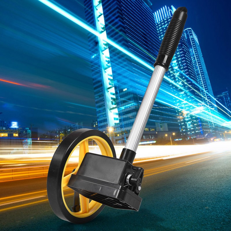 Portable Measuring Wheel 0~9999.9m Distance Measuring Roller for Multiple PurposeSmall