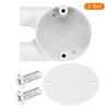 sourcing map 2Pcs PVC Conduit Box Junction Box U-shaped 2