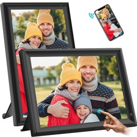Digital Picture Frame, 32GB 2.4/5Ghz WiFi 15.6 Inch Large Digital Photo Frame, 1920x1080 IPS HD Touchscreen, SD Card/USB, Auto-Rotate, Motion Sensor, Wall Mounted, Easy Share Photos/Videos via App