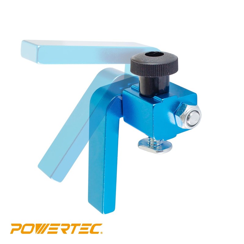 POWERTEC 2-1/4" Fence Flip Stop for Table Saw, Miter Saw,