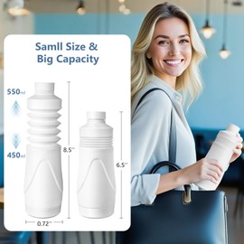 Upgrade SPACEREST Portable Bidet for Travel with 550ml Bottle, No Noise & Waterproof Portable Bidet for Women & Men, Rechargeable Electric Portable Jet Spray, Personal Hygiene & Postpartum Care