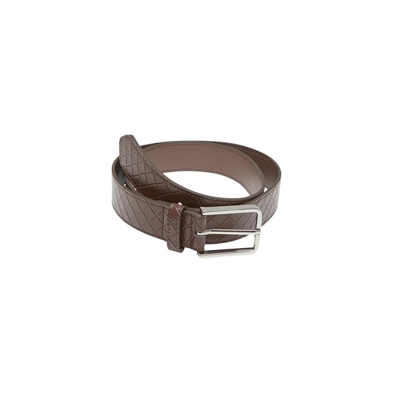 Urban Classics Men's Woven Embossed Synthetic Leather Belt, Braided Belt