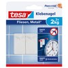tesa Klebenagel Fliesen&Metall, 2er Set - Klebenagel für glatte und