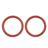 X AUTOHAUX 10pcs Brown Silicone Rubber O-Ring VMQ Seal Gasket