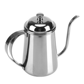 Yosoo 650ML De Acero Inoxidable precisas Gooseneck Goteo de la Tetera Verter sobre el café de té Inicio Brewing Goteo Olla(Plata)