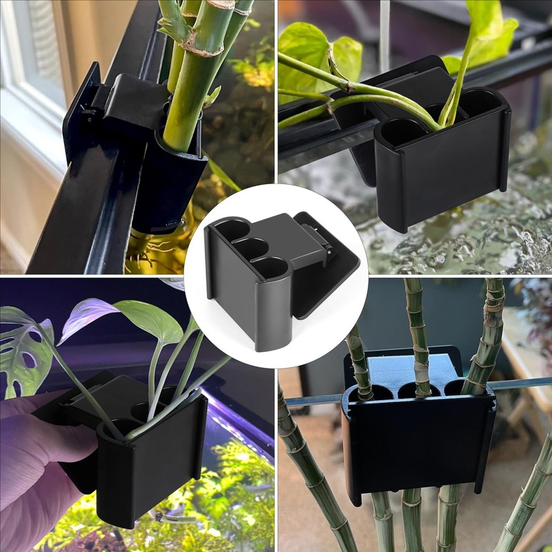 Maikuso 2 Pack Aquarium Plant Holder – 3 Holes Aquatic