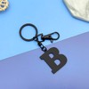 Initial Letter Keychain Monogram Letter Keychain Letter B Alphabet Keyring