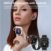 D8Pro 2.01" TFT Smartwatch with Earbuds Smart Watch TWS Wireless
