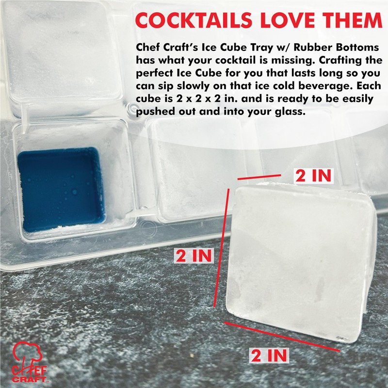 Ice Cube Tray w/Rubber Bottom
