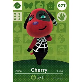 Animal Crossing Happy Home Designer Amiibo Card Cherry 077/100