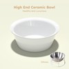 AITEE Elevated Cat Food Bowl, Ceramic Raised and Tilted Water