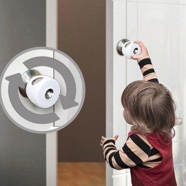 AILUOQI 1 Pack Childproof Door Knob Covers Babyproof Child Locks Door Handle Baby Proofing Door Safety for Kids