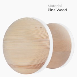 HVAC OV Ø4 Inch Round Sauna Vent Air Diffuser - Adjustable Pine Wood Air Supply Cover - Universal Diffuser - Wooden Air Intake Sauna Accessories, Vent Covers for Home Sauna, Indoor Sauna, Steam Sauna