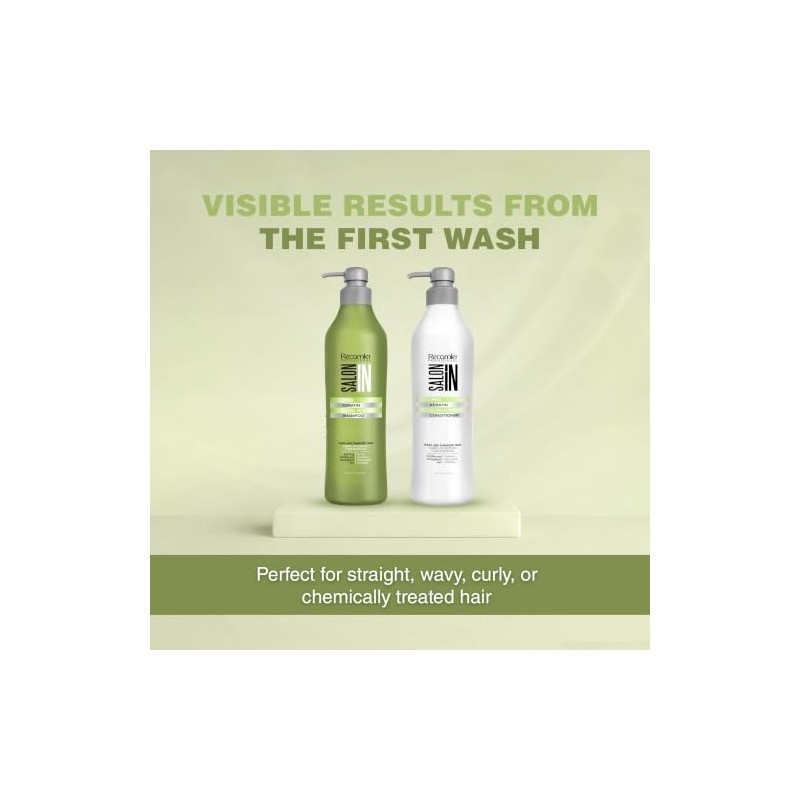 Recamier SalonIn Keratin Ultra Force Shampoo Sin Sal Para Cabellos