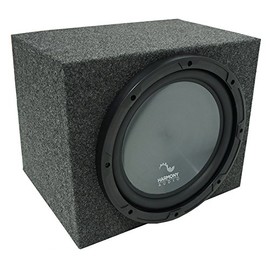 Harmony Audio HA-R154 Subwoofer Bundle with Single 15" Sub Box Enclosure Universal Car Stereo Rearfire Sealed