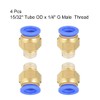 TA-VIGOR 12mm Pneumatic Push to Connect Fittings, G1/4 Male Thread
