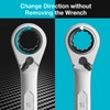 DURATECH 4-in-1 Reversible Ratcheting Box Wrench Set, Double Ring Ratchet