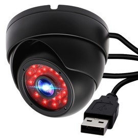 ELP 2 Megapixel USB Dome Camera with CMOS IMX323 Sensor, 1080P Full HD Waterproof Surveillance Security Camera, Day/Night Outdoor USB Camera, Metal Housing for Most Operating Systems