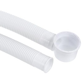 YOKIVE Bathtub Drain Pipes, Expandable Waste Drain | Tubes Flexible Drainage Hose Great for Bathroom Shower (White, 2.5-Feet)