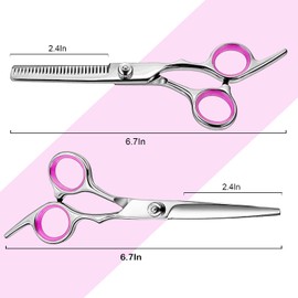 Hair Scissors Scissors Set,Fcysy Professional 11 Hair Cutting Scissors Kit,Barber Scissors Hairdressing Texture Scissors Straight Edge Razor Hairdressing Supplies,Hair Cutting Scissors Salon Tools