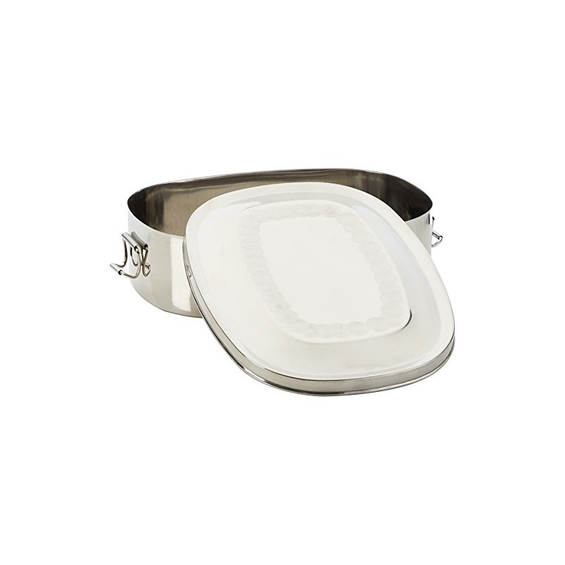 Relags Stainless Steel 'Lunch Box' Small Tin, Silver, 0.45 Litres