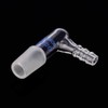 Labasics Glass 90 Degree Vacuum/Gas Adapter, Borosilicate Glass Bent Inlet
