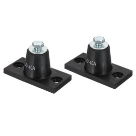 PATIKIL Rubber Vibration Isolator Mounting Bracket 40kg / 88lb Load Bearing, 2 Pack Machine Shock Absorber for Mini Split HVAC Air Conditioner Condenser (80x41x39mm)