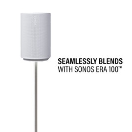 Sanus Height-Adjustable Speaker Stand for Sonos Era 100™ (White) - WSSE1A1-W2