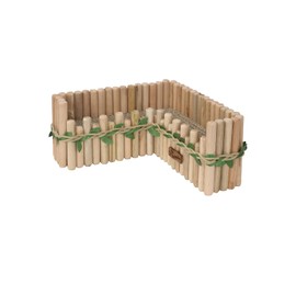 Hamster Cage Sprays Flower Foraging Holder - Natural Wood Feeding Stand, Small Pet Habitat Accessories for Hamsters Mouse Guinea Pig Dwarf Gerbils Syrian Mice (L Shape)