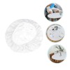 SHOWERORO Flannel Backing Round Tablecloth Elastic Table Cover for Home