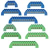 8 Positions Blue Terminal Block Bus Bar Brass Ground Bar