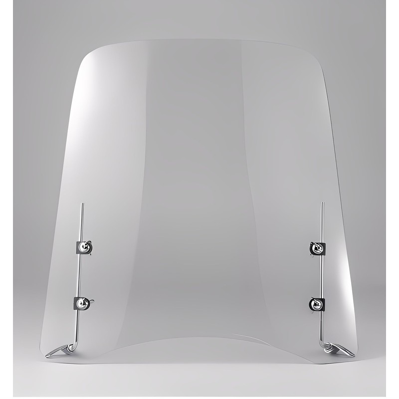 Mokuo Extended Motorcycle Windshield Universal- 18" Tall & 3MM Thick,