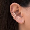 Right Gold-Plated Sterling Silver Spiral Ear Cuff Earring, Greek Ear