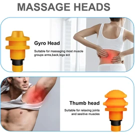 Massage Gun Attachments for Hypervolt Go, 12PCS Replaceable Massager Heads to Meet Different Needs for Deep Tissue Percussion Relief, Upgraded Massage Head Plug-n-Play Accessories Easy to Use