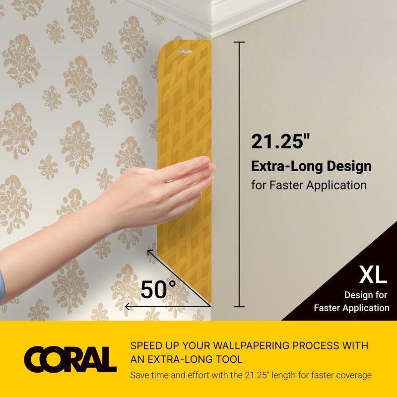 Coral Wallpaper Smoothing Tool 21.25 inch Ergonomic Durable Home Improvement