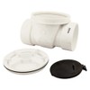 Canplas 73009 Backwater Valve with 4-Inch PVC, White