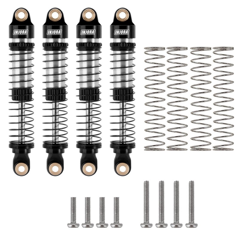 INJORA 59MM Shocks Long Threaded Shock Absorber Oil Damper for