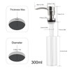 SAMODRA Kitchen Sink Soap Dispenser, Brushed Nickel Soap Dispenser,ABS Dispenser