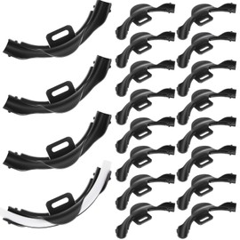 Pushglossy 20 Pcs 1/2" Pex 90 Degree Bend Support, Plastic 90 Degree Elbow Tubing Bend Support Black Pex Fittings Clamps Pipe Holder 1/2 Inch