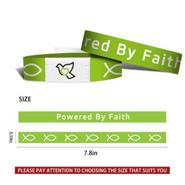 Sunnydeer Bible verse bracelets daily bible verse bracelet christian bracelets for women bible verse bracelets scan god bracelet wearable bible bracelet christian gifts (Green)