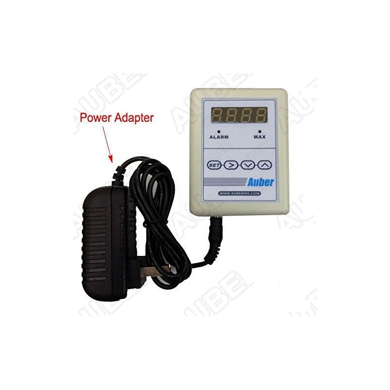 Thermometer for Stove Pipe, Chimney, Outdoor Wood Boiler, w/Alarm (Washer