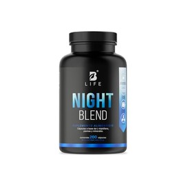 B Life Night Blend Con 200 Cápsulas | para Dormir y Relajación con Magnesio, Triptófano, 5-HTP y L-Teanina | Apoyo al Descanso Nocturno.
