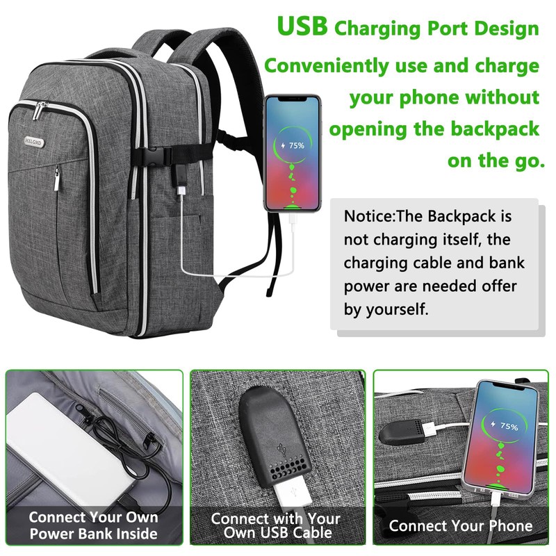 Personal Item Travel Carry On Luggage Backpack for Women Men