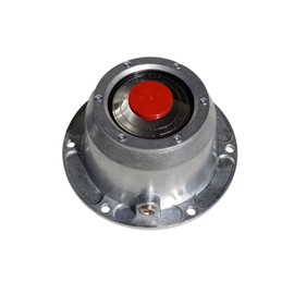 Road King Truck Parts 343-4195 Replacement 6 Hole Aluminum HUB Cap with Side Pipe Plug and Gasket