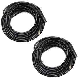 Power Extension Cable 33ft,DC 12V Plug Power Adapter Extension Cable for CCTV Security Camera,IP Camera (2-Packs)