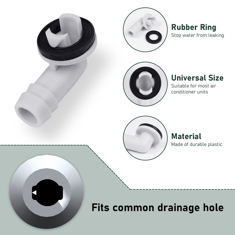 Flehomo Air Conditioner Drain Kit, 6 Feet PVC Clear Vinyl