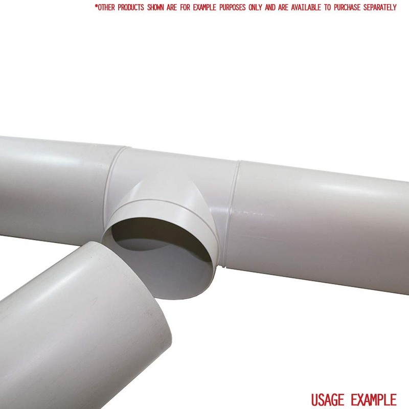 Kair Round Equal T-Piece 125mm - 5 inch Plastic Ducting